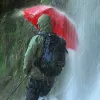 Slnečník Euroschirm Birdiepal Outdoor - červený