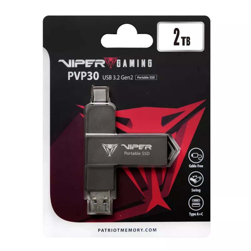 Patriot PVP30 2TB Duo kompaktný externý prenosný SSD