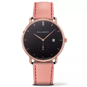 PAUL HEWITT Grand Atlantic Line pánske hodinky PHTGARB24M 42mm čierny ciferník kožený remienok