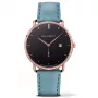 PAUL HEWITT pánske hodinky The Grand Atlantic Line quartz hodinky 42 mm ružové zlato nerezové puzdro čierny kožený remienok PHTGARB23S