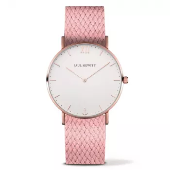 PAUL HEWITT Sailor Line quartzové hodinky 39 mm ružové zlato mesh náramok unisex PH-SA-RSTW27M