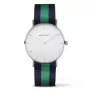 PAUL HEWITT Sailor Line unisex quartzové hodinky 39mm biely ciferník zeleno-biely nylonový remienok PH-SASSTWNG20