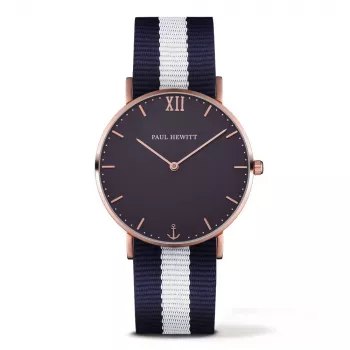 PAUL HEWITT Sailor Line unisex hodinky 39mm ružové zlato PHSARSTBNW20S