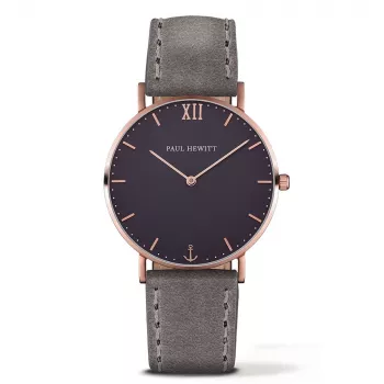 PAUL HEWITT unisex hodinky Sailor Line quartz 39 mm ružové zlato oceľ mesh čierny ciferník PH-SA-RSTB13S