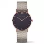PAUL HEWITT unisex hodinky PH-SA-RSTB25S 39mm ružové zlato nerez puzdro biely ciferník čierny kožený remienok
