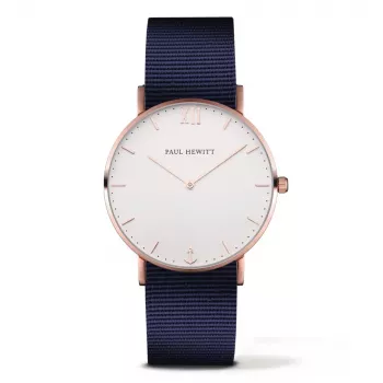 PAUL HEWITT unisex hodinky PH-SARSTWN20S 39 mm oceľový mesh dvojfarebný strieborná ružové zlato