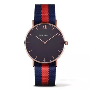 PAUL HEWITT unisex hodinky PHSARSTBNR20S 39mm čierna nerezová oceľ mesh