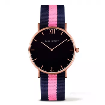 PAUL HEWITT unisex náramkové hodinky Sailor Line PSARSTBNLP20S 39mm nerezová oceľ kožený remienok analógové quartz