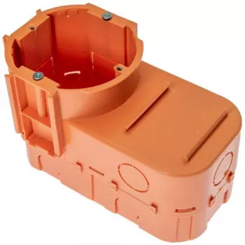 PAWBOL A.0083 Hlboká podomietková odbočná krabica pre elektroniku, priemer 68 mm, oranžová