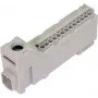 PAWBOL bezskrutková radová svorka LZB E.4136SZ sivá (12-pólová, 450V, 24A)