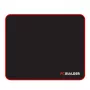 PCBuilder TRACK malá podložka pod myš – látkový povrch, proti strapkaniu šité okraje, protišmyková gumená základňa, 3 mm hrúbka, čierna