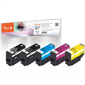Peach PI200-773 kompatibilné atramentové kazety balenie 5 ks pre Epson Expression Premium XP-6000/XP-6005/XP-6100/XP-6105 (čierna, foto čierna, azúrová, purpurová, žltá) - vysoká výťažnosť, nahradzuje Epson 202XL