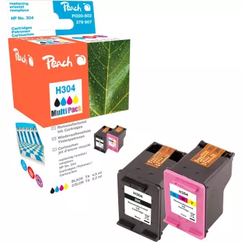 Peach PI300-802 balenie 2 ks kompatibilné atramentové kazety pre HP 304 (čierna & trojfarebná)
