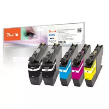 Peach PI500-267 multipack kompatibilné atramentové kazety pre Brother LC-3213 (balenie 5 ks, čierna & farba, 850/1375 strán)