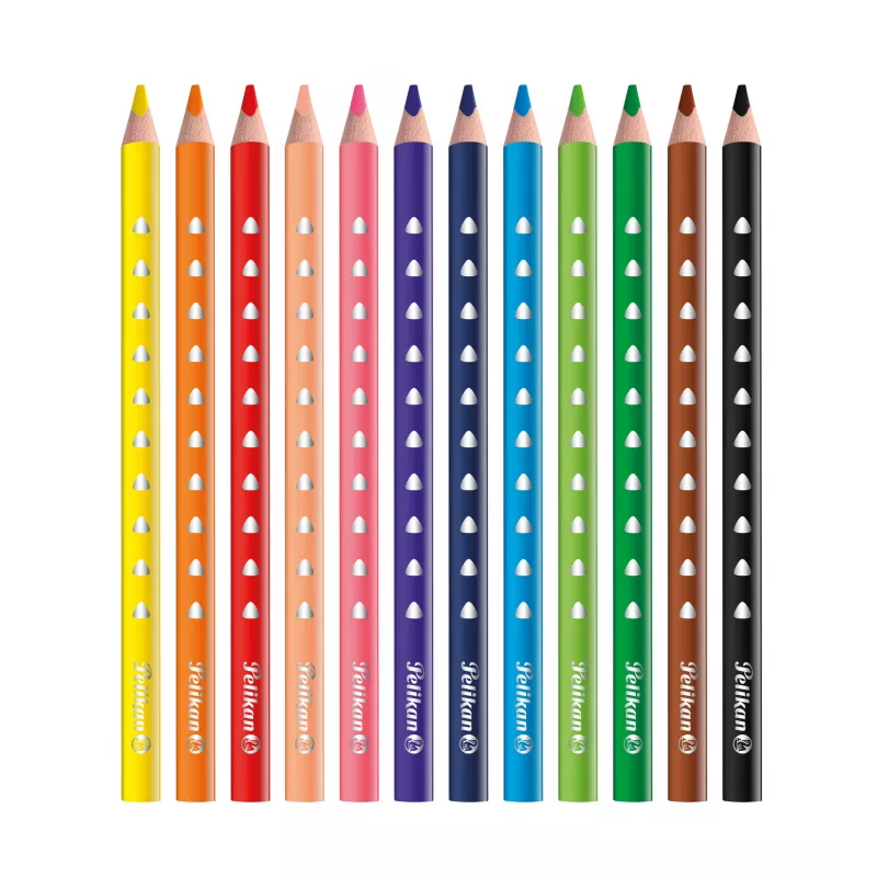 Pelikan 700627 farebné ceruzky - sada s 12 rôznymi farbami