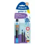 Pelikan griffix Neon Black ľavácke rollerball pero - ružové 821018