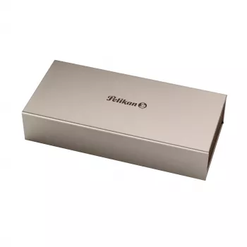 Pelikan M205 plniace pero – čierne so striebornými obručami, stredný hrot 971945