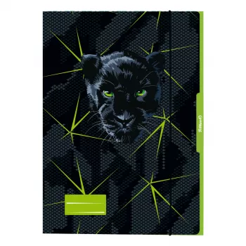 Pelikan Panther kresliaca mapa DIN A3, pevný kartón, UV vysoký lesk, čierna s grafikou Panther, 1 kus 300004010