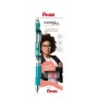 Pentel 4 EnerGel BL77 Gélové pero sada tyrkysová sivá ružová fialová 0,35 mm