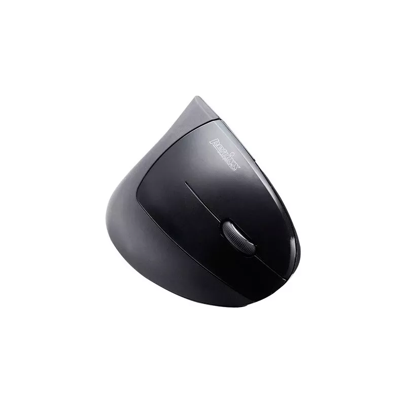 Perixx PERIMICE-713 bezdrôtová ergonomická vertikálna myš, pravá ruka, optická, 2000 DPI, 2,4 GHz, nano prijímač, čierna