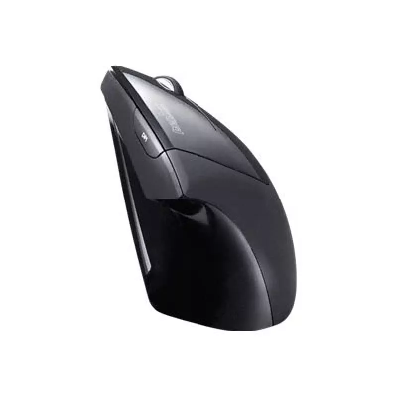 Perixx PERIMICE-713 bezdrôtová ergonomická vertikálna myš, pravá ruka, optická, 2000 DPI, 2,4 GHz, nano prijímač, čierna