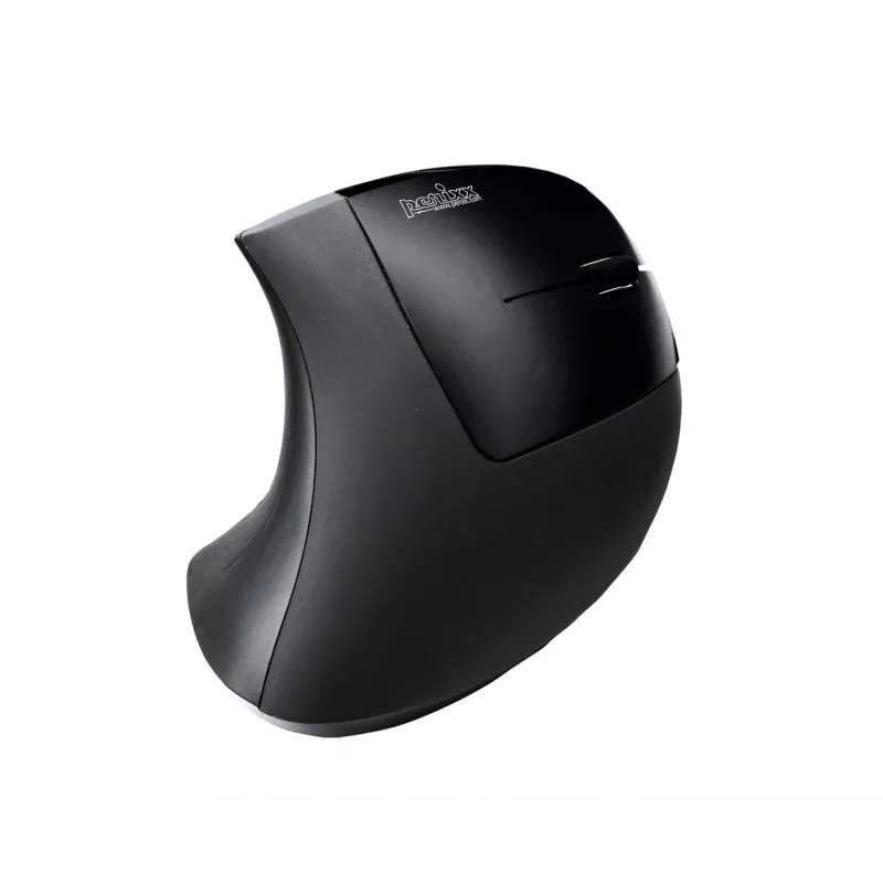 Perixx PERIMICE-713 bezdrôtová ergonomická vertikálna myš, pravá ruka, optická, 2000 DPI, 2,4 GHz, nano prijímač, čierna