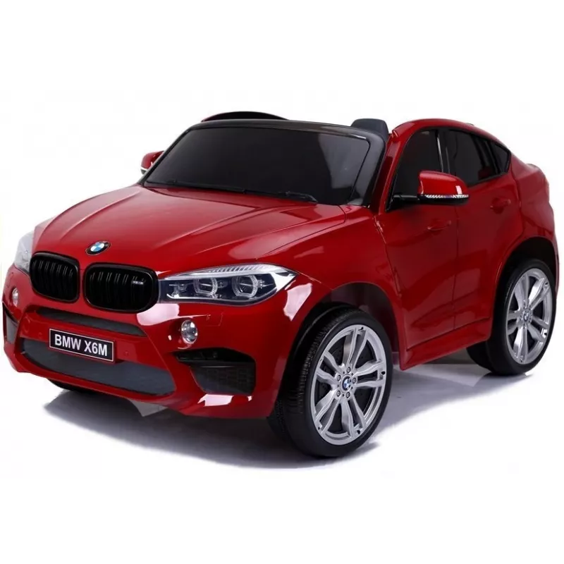 PETMEX auto na batérie nový BMW X6M SUV LED svetlá MP3 červené lakované