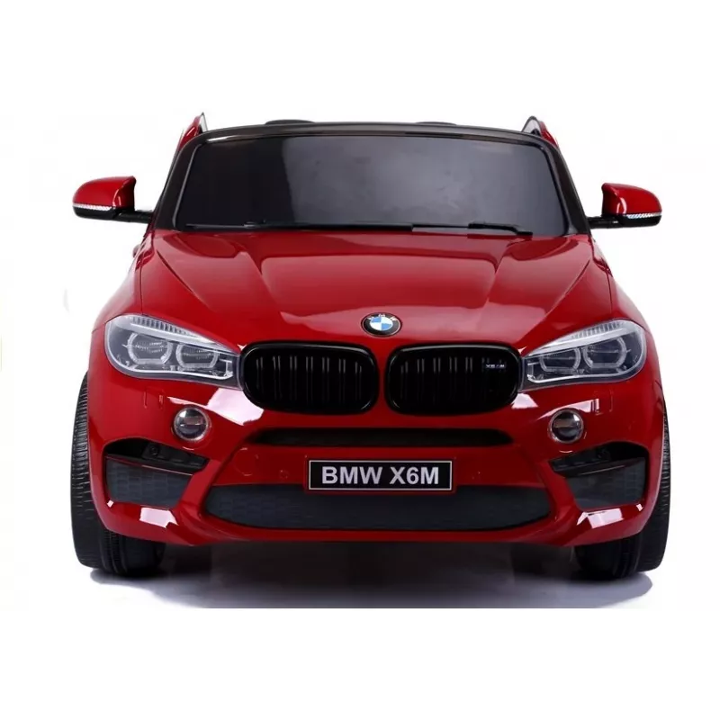 PETMEX auto na batérie nový BMW X6M SUV LED svetlá MP3 červené lakované