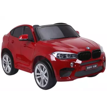 PETMEX auto na batérie nový BMW X6M SUV LED svetlá MP3 červené lakované