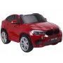 PETMEX auto na batérie nový BMW X6M SUV LED svetlá MP3 červené lakované