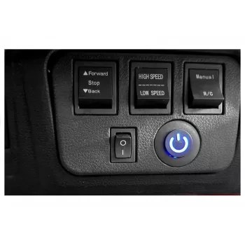 PETMEX batériou poháňaný Jeep HP012 pre deti s LED svetlami a MP3, čierny