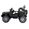 PETMEX batériou poháňaný Jeep HP012 pre deti s LED svetlami a MP3, čierny