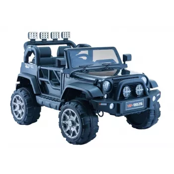 PETMEX batériou poháňaný Jeep HP012 pre deti s LED svetlami a MP3, čierny