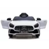 PETMEX Mercedes-AMG GTR 12V detské elektrické auto na jazdenie - biele