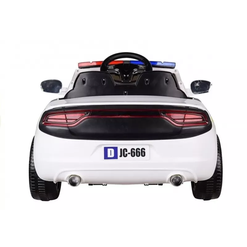 PETMEX policajné auto na batérie detské vozidlo biele