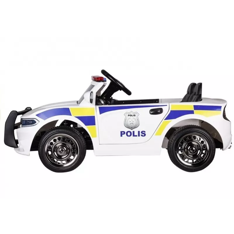 PETMEX policajné auto na batérie detské vozidlo biele