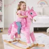 PETMEX hojdací kôň ružový 74cm 2255