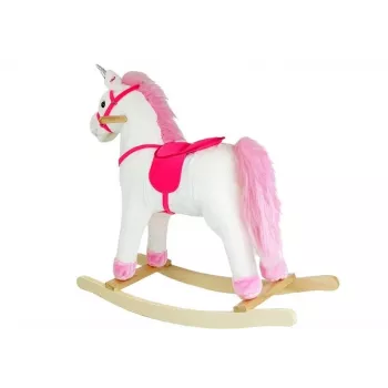 PETMEX hojdací kôň jednorožec biely 74cm 2252