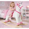 PETMEX hojdací kôň jednorožec biely 74cm 2252