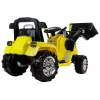 PETMEX ZP1005 detský elektrický traktor bagger s pohyblivou lyžicou, žltý