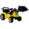PETMEX ZP1005 detský elektrický traktor bagger s pohyblivou lyžicou, žltý
