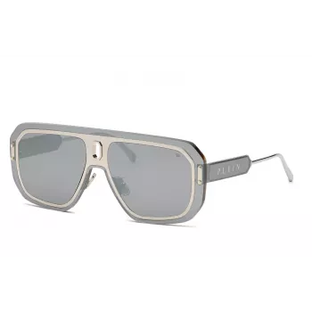 PHILIPP PLEIN MAN SPP050-99579X slnečné okuliare čierny acetát sivé sklo 57mm