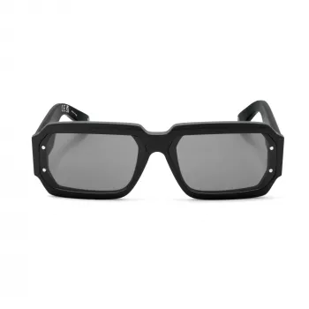 PHILIPP PLEIN MAN SPP150-670703 slnečné okuliare hranaté čierny rám sivé sklá 67/11/145 mm