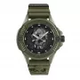 Philipp Plein pánske automatické skeletonové hodinky PWUBA0423 44 mm čierny silikón