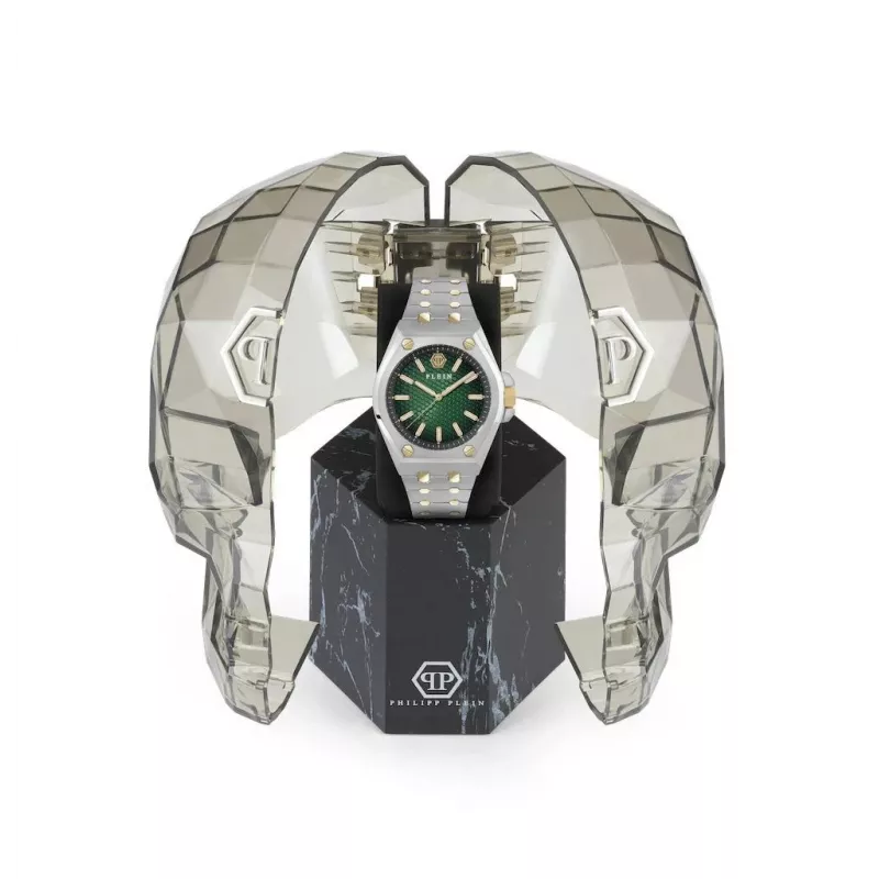 Philipp Plein pánske hodinky PWPMA0224 43 mm čierny ciferník silikónový remienok