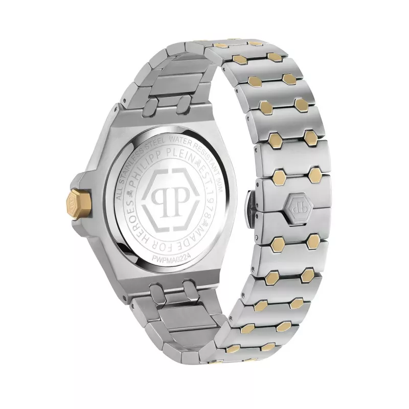 Philipp Plein pánske hodinky PWPMA0224 43 mm čierny ciferník silikónový remienok