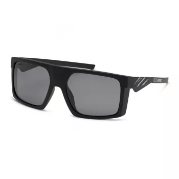 PHILIPP PLEIN SPORT pánske slnečné okuliare SSP009-58U28P - obdĺžnikový plný rám, sivé šošovky, UV400 ochrana
