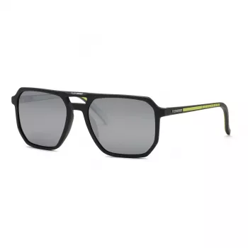 Philipp Plein Sport pánske slnečné okuliare SSP032-58C02X čierny acetátový rám sivé šošovky 58/19/145 mm