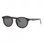 Philipp Plein Sport pánske slnečné okuliare SSP035-520722 čierny obdĺžnikový acetátový rám sivé šošovky 52 mm