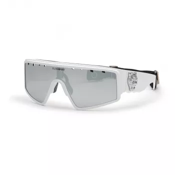Philipp Plein Sport SSP007V995WWX pánske slnečné okuliare – čierny rám, dymové sklá
